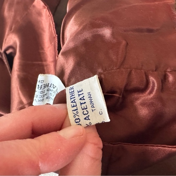 Vintage Berman’s The Leather Experts Brown Leather Vest size 14 - Picture 11 of 15